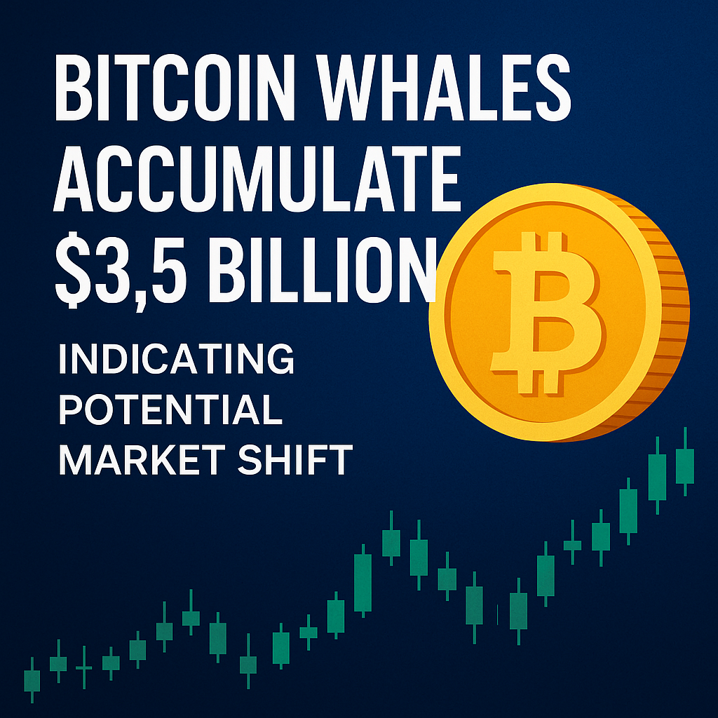 Bitcoin Whales Accumulate $3.5 Billion, Indicating Potential Market Shift