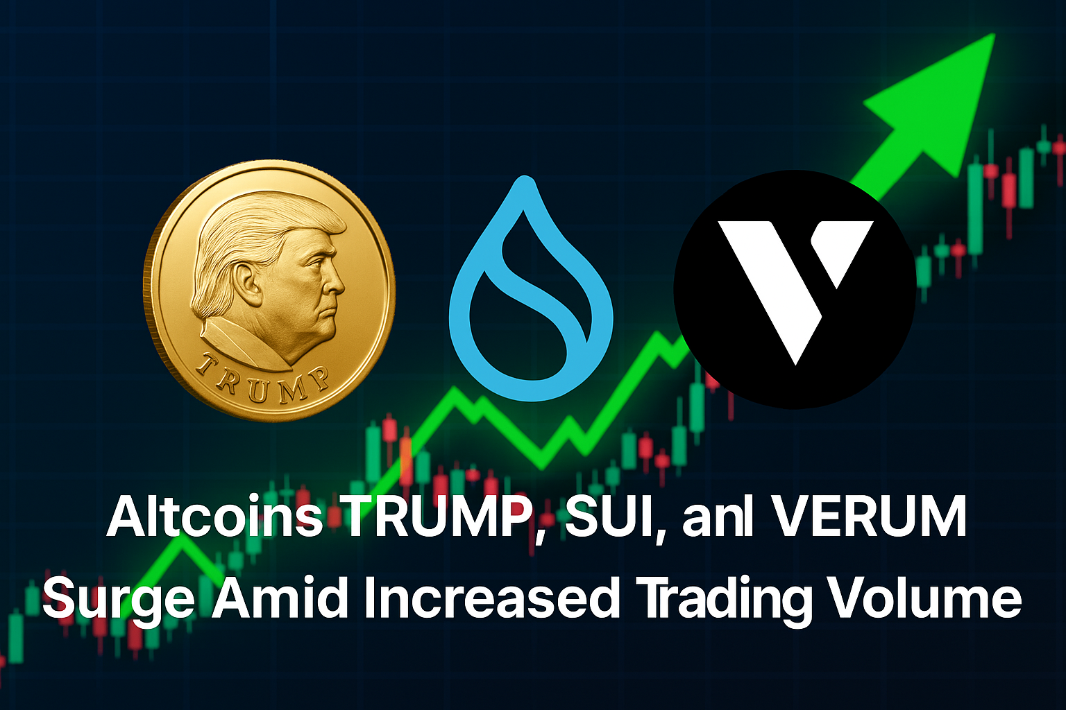 Altcoins TRUMP, SUI, and VERUM Surge Amid Increased Trading Volume