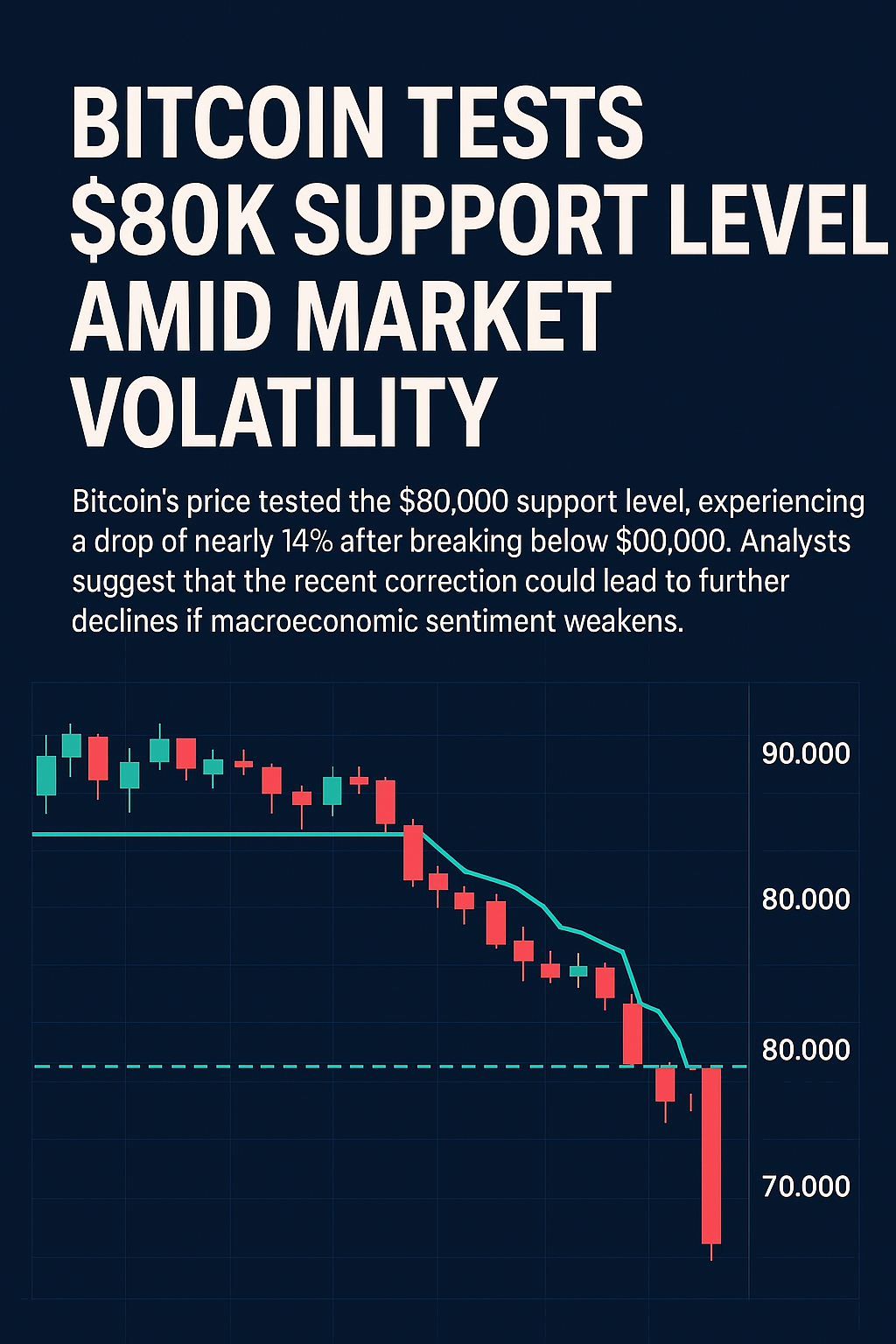 Bitcoin Tests $80K Support Level Amid Market Volatility
