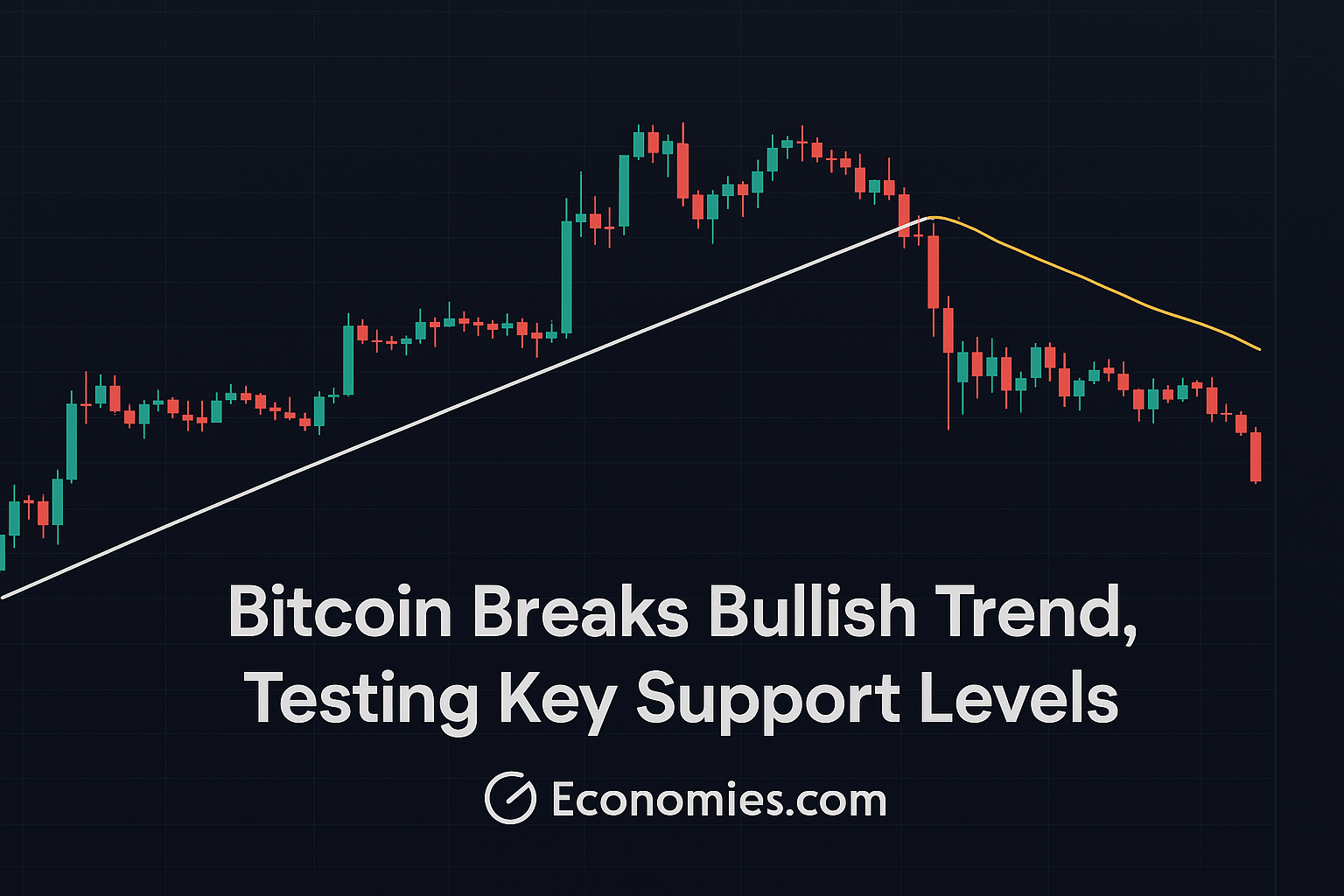 Bitcoin Breaks Bullish Trend, Testing Key Support Levels