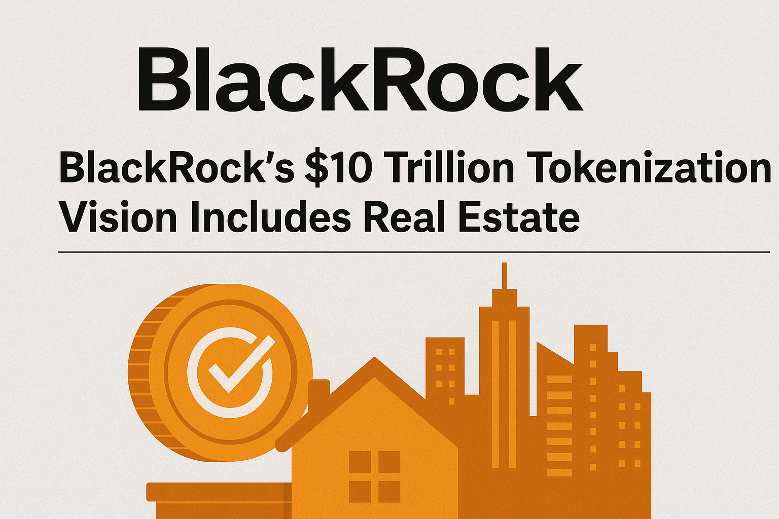 BlackRock’s $10 Trillion Tokenization Vision Includes Real Estate