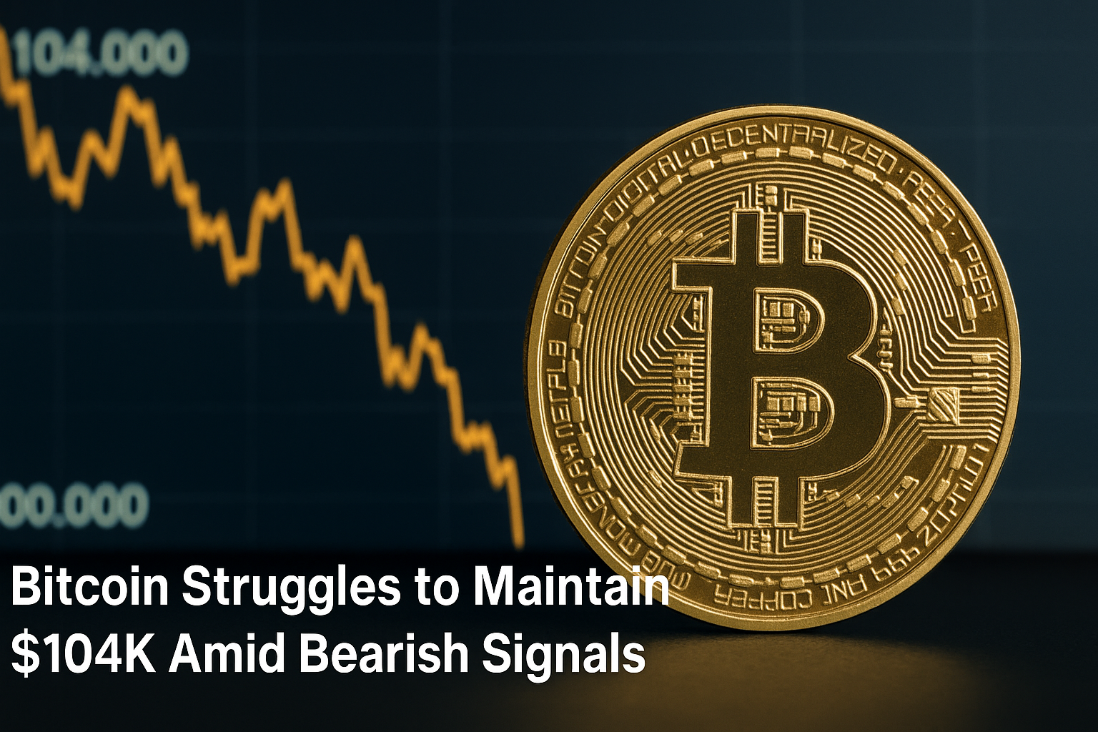 Bitcoin Struggles to Maintain $104K Amid Bearish Signals