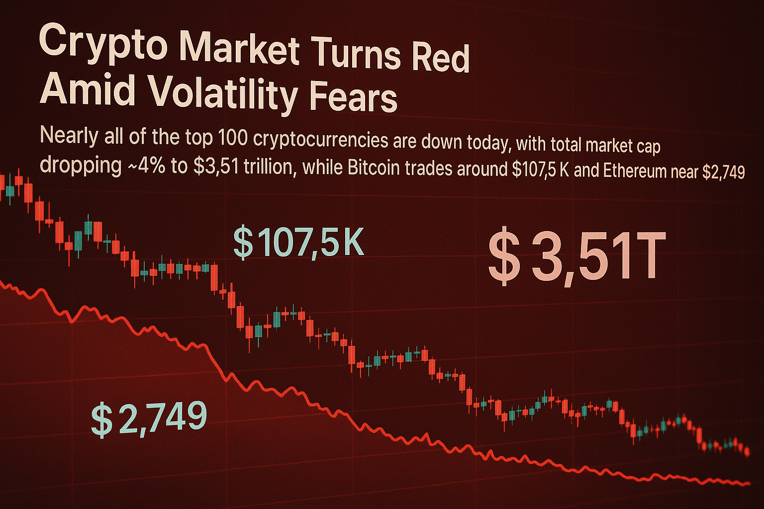 Crypto Market Turns Red Amid Volatility Fears