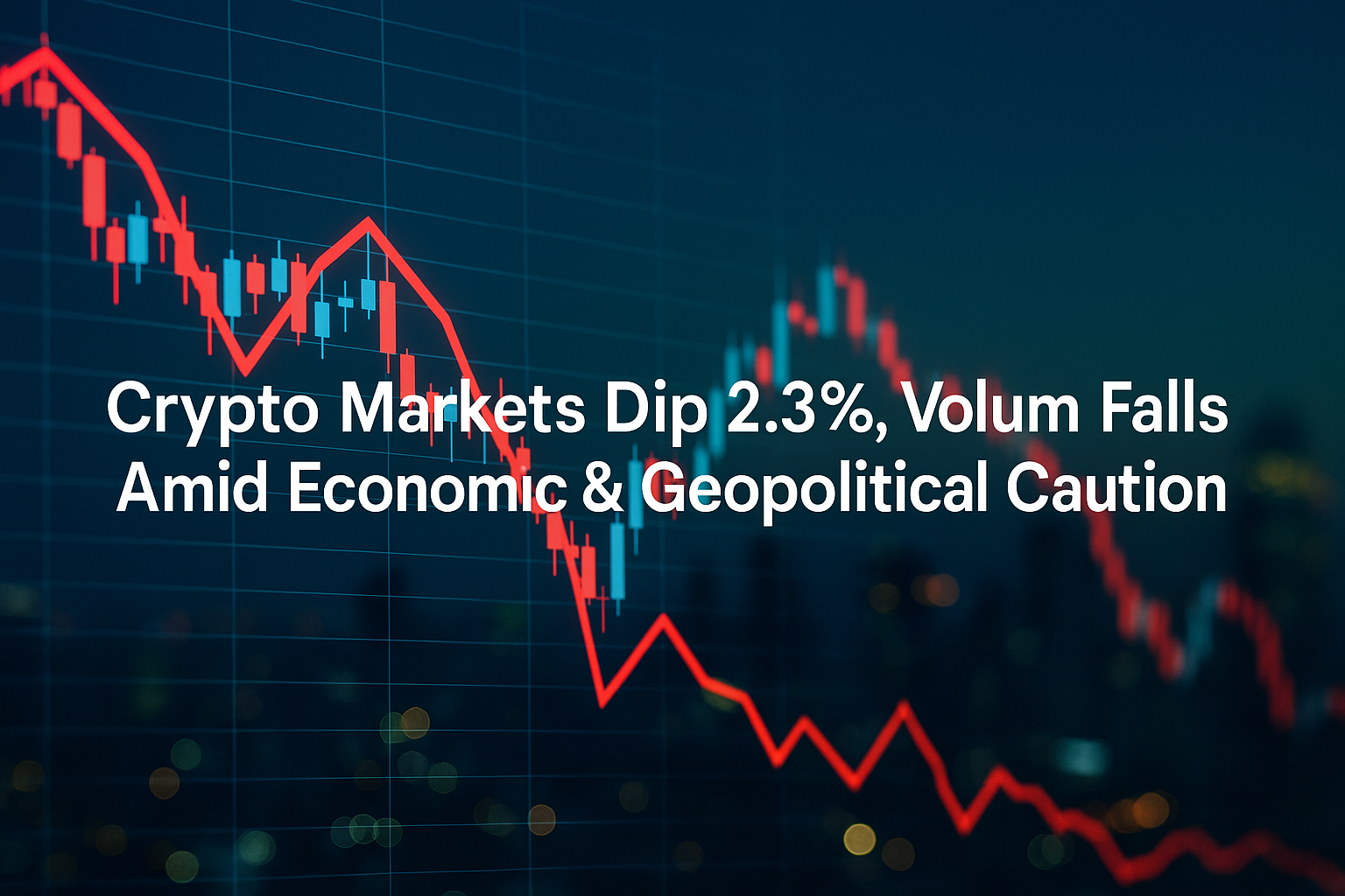 Crypto Suffers 2.3% Drop as Caution Grows on Global Fronts