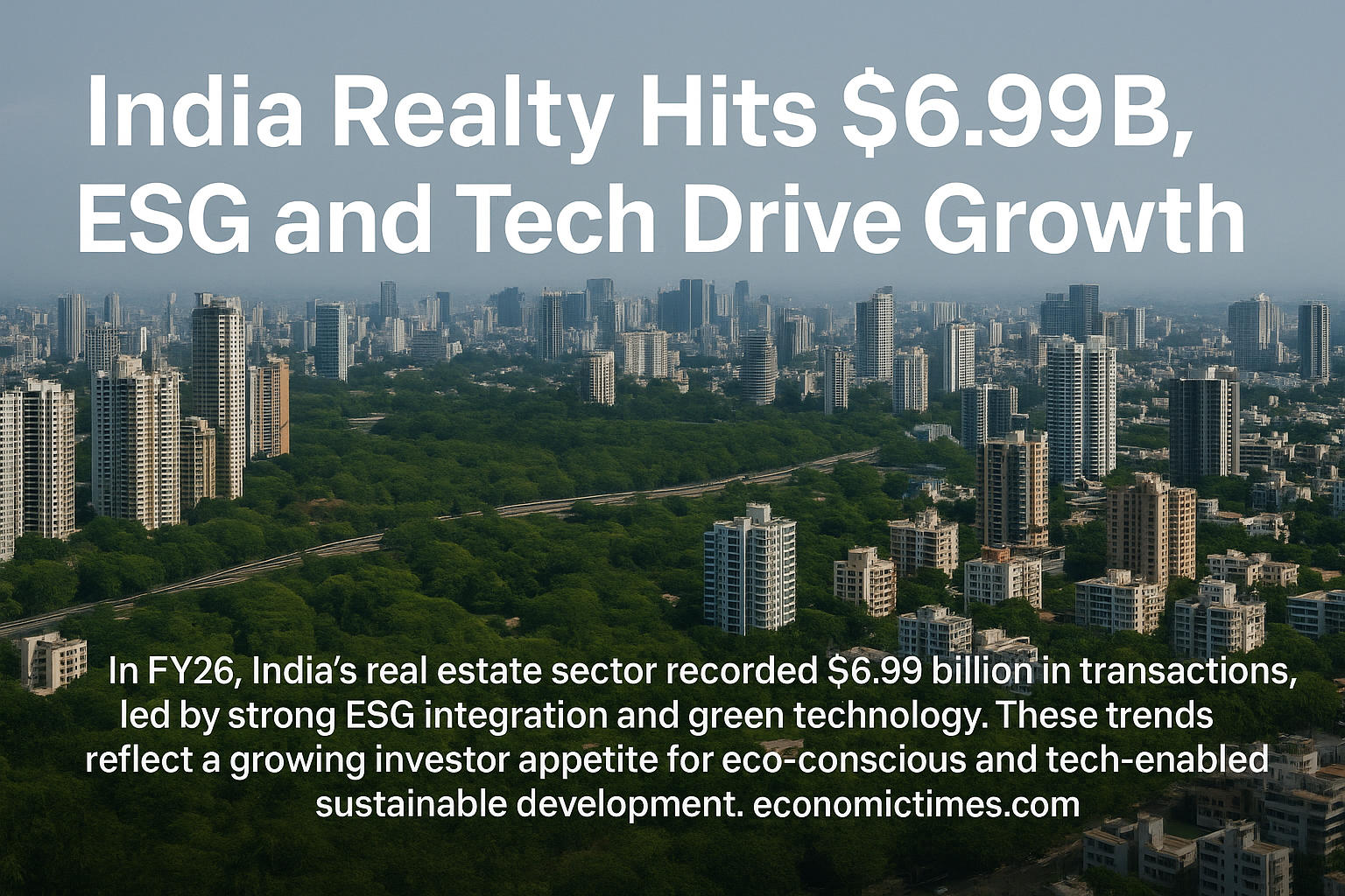 India Realty Hits $6.99 Billion: ESG and Tech Power a Sustainable Growth Story