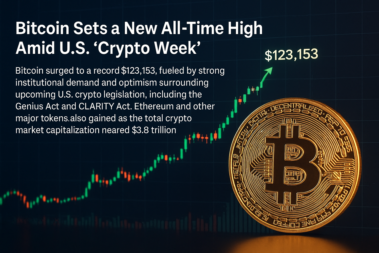 Bitcoin Sets a New All-Time High Amid U.S. “Crypto Week”