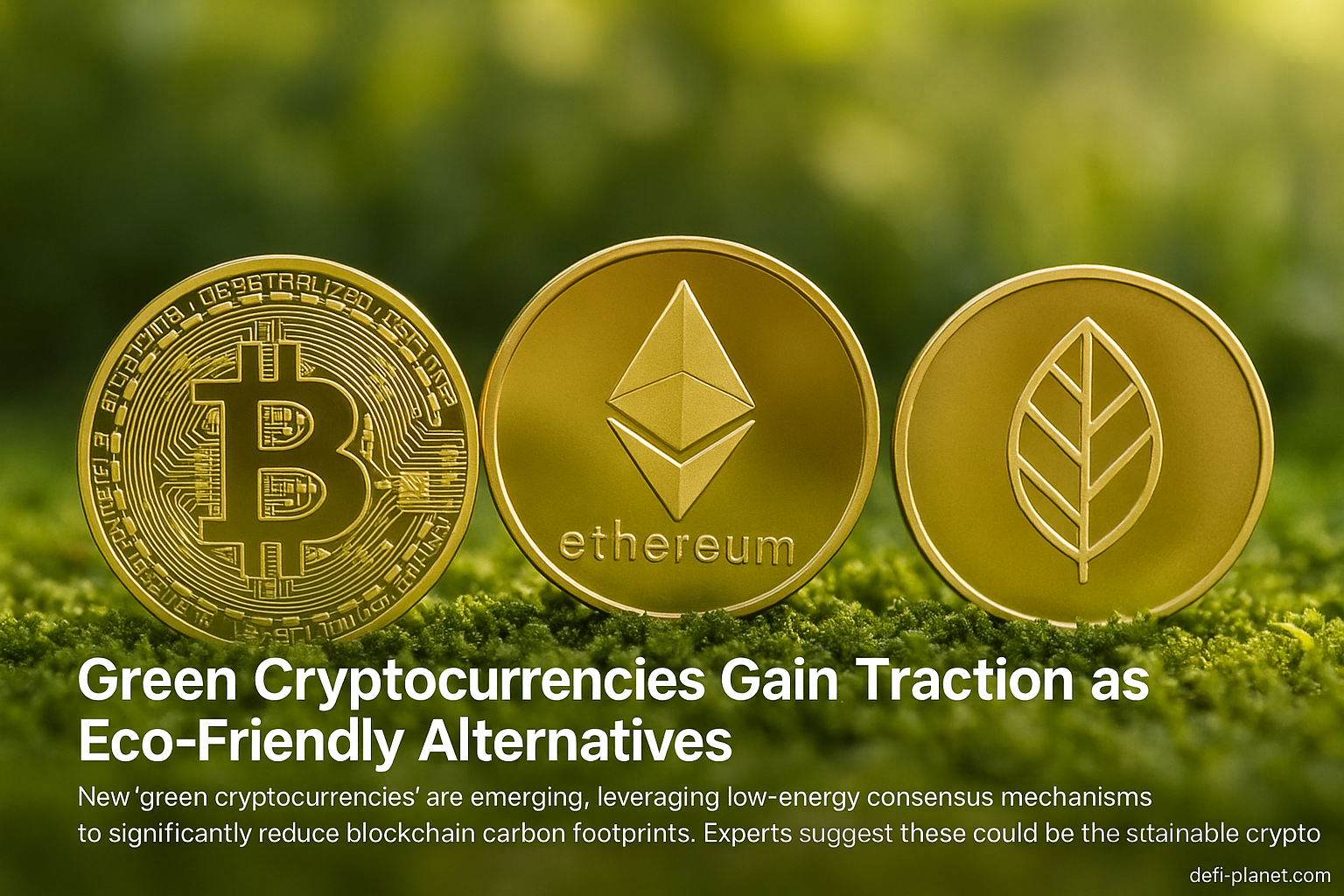 Green Cryptocurrencies Gain Traction as Eco-Friendly Alternatives