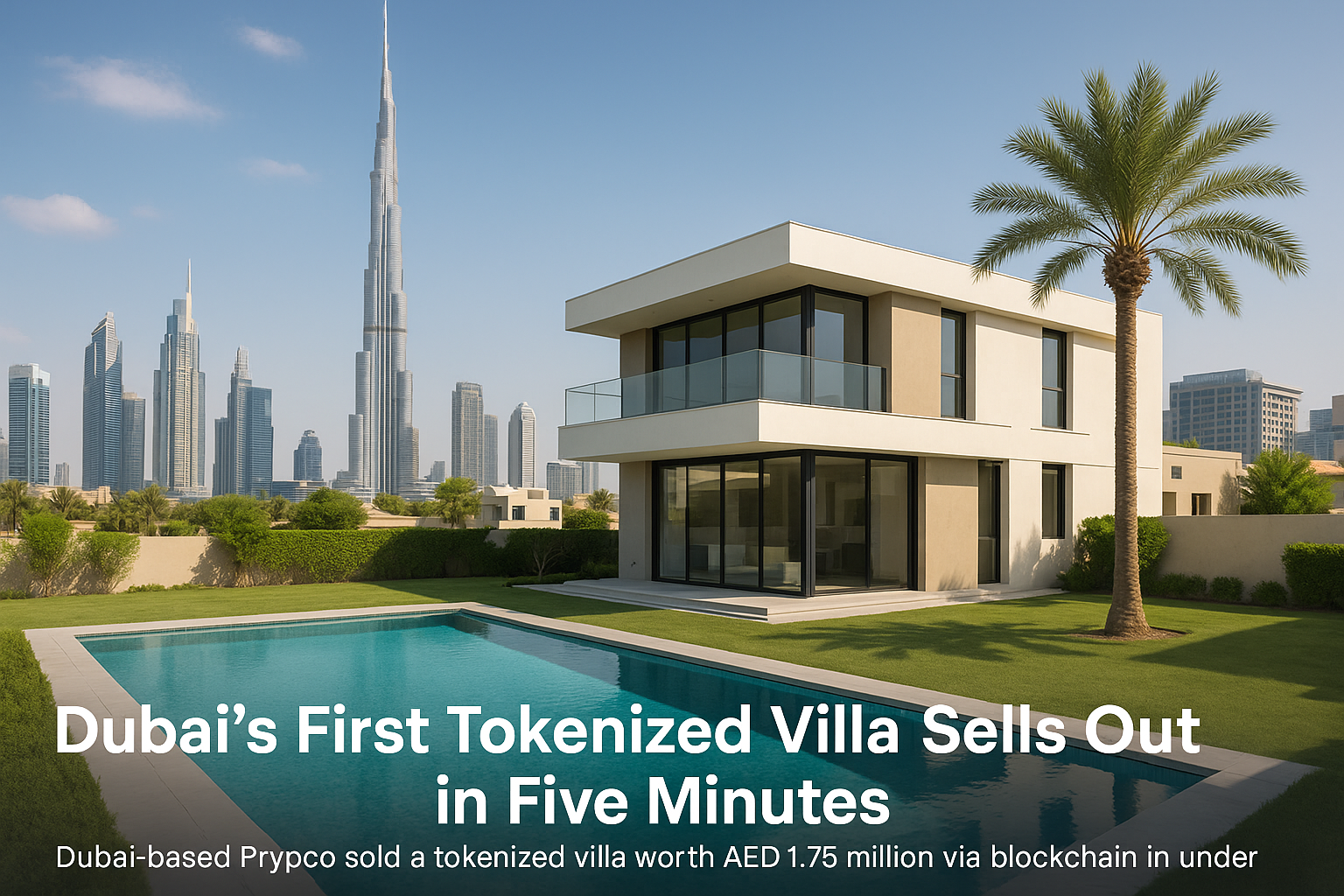 Dubai’s First Tokenized Villa Sells Out in Five Minutes — Real Estate Enters a New Era