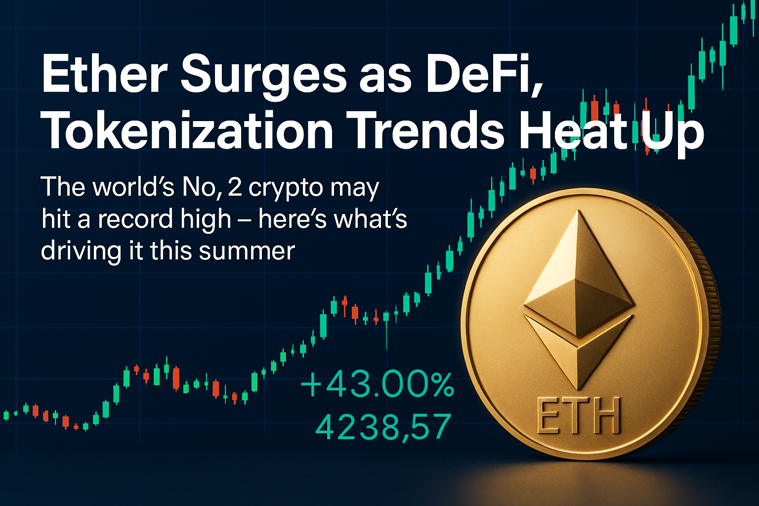 Ether Surges as DeFi and Tokenization Take Center Stage This Summer