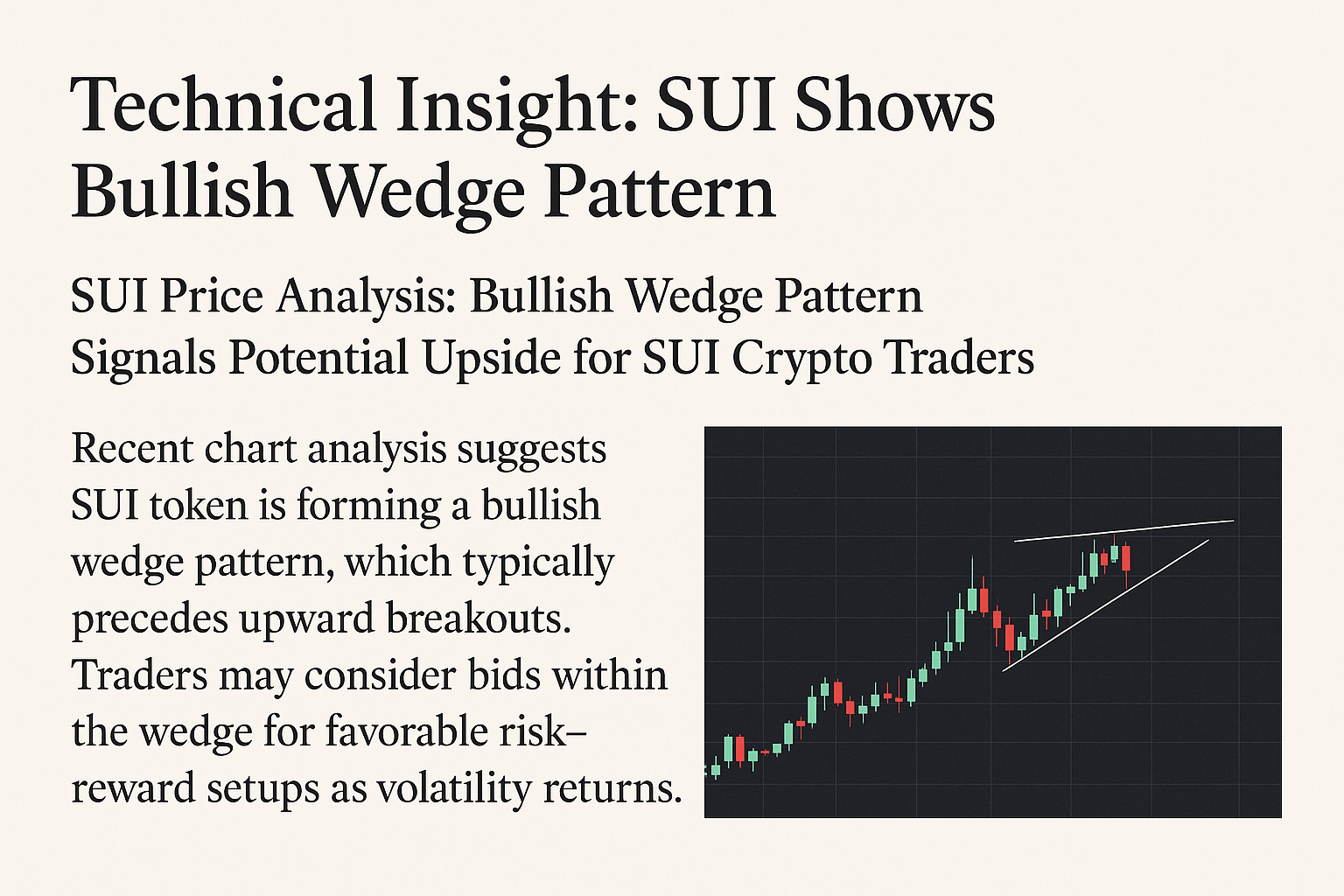 Technical Insight: SUI Shows Bullish Wedge Pattern