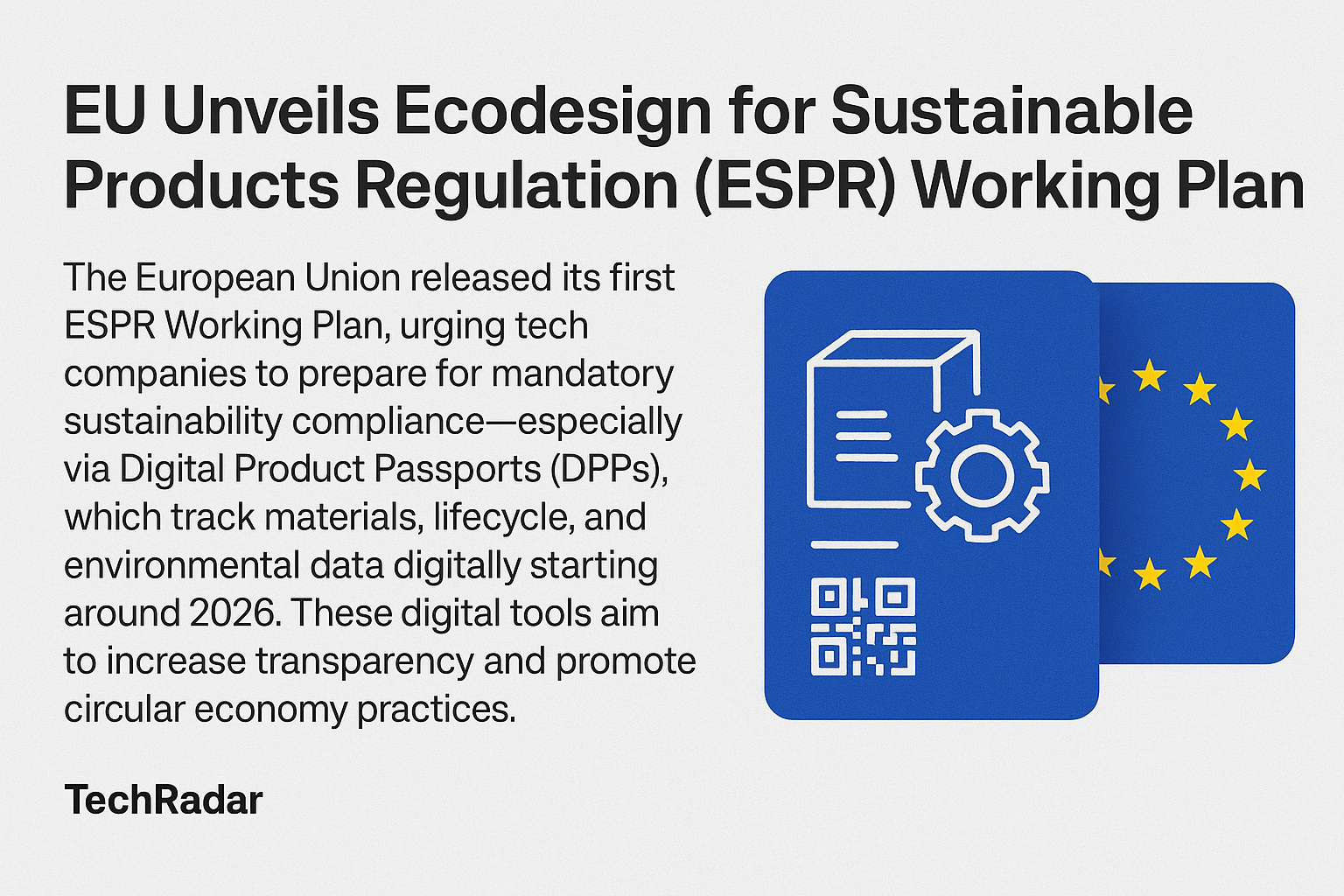 EU’s ESPR Working Plan Signals a New Era of Digital Sustainability