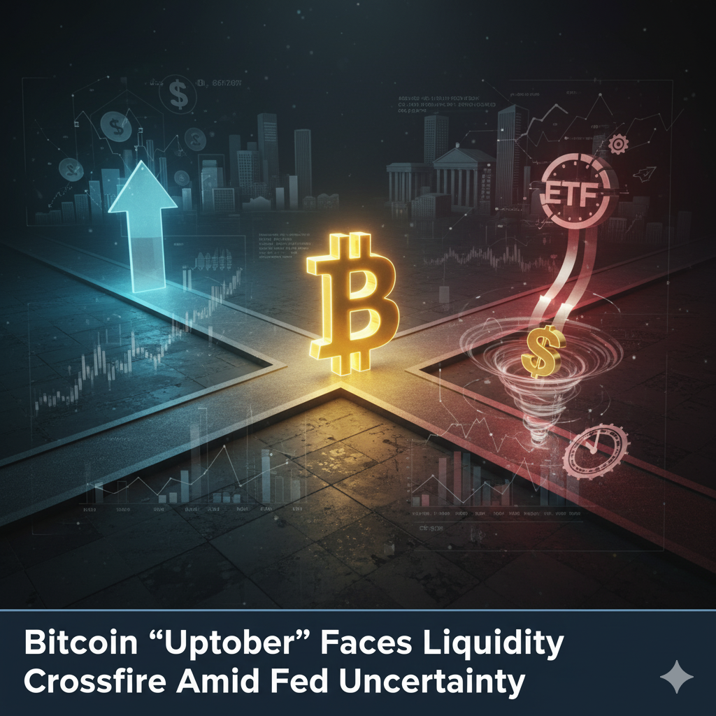 Bitcoin’s “Uptober” Dreams Confront Liquidity Crossroads as Fed Cuts Loom