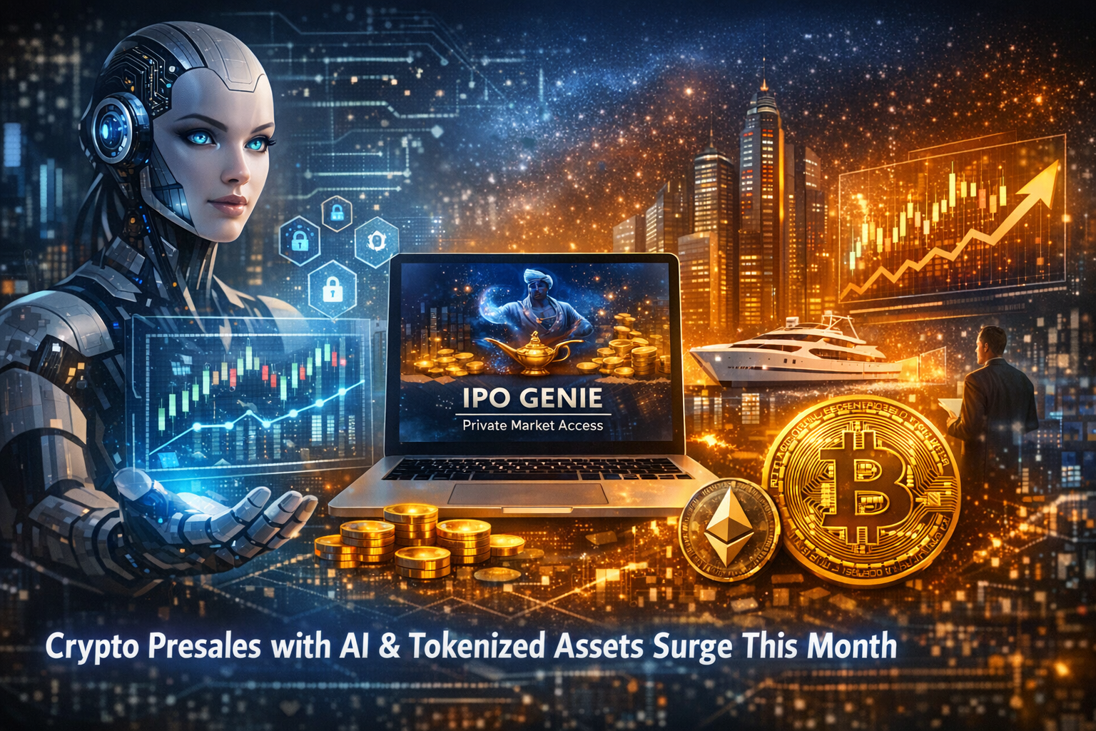Crypto Presales with AI & Tokenized Assets Surge This Month