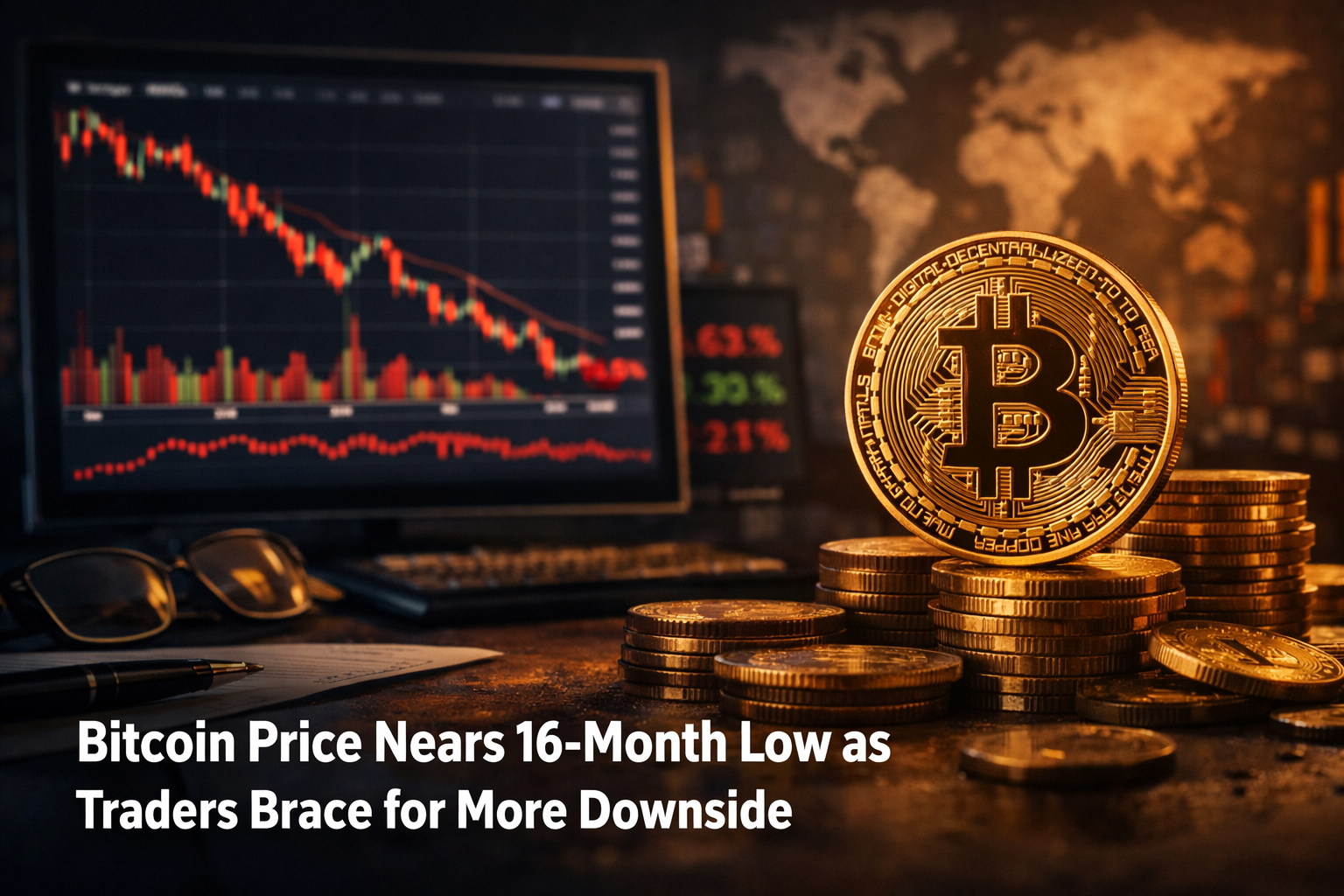 Bitcoin Price Nears a 16‑Month Low as Traders Brace for More Downside