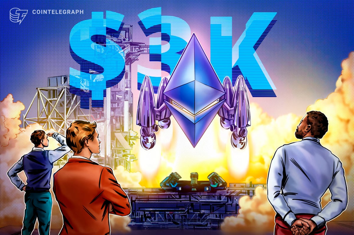 Ether holders back in profit as ETH price aims for rally to $3K