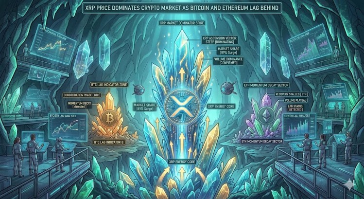 XRP Price Dominates Crypto Market As Bitcoin And Ethereum Lag Behind